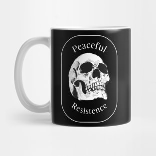 Peaceful Resistance Skull Mug